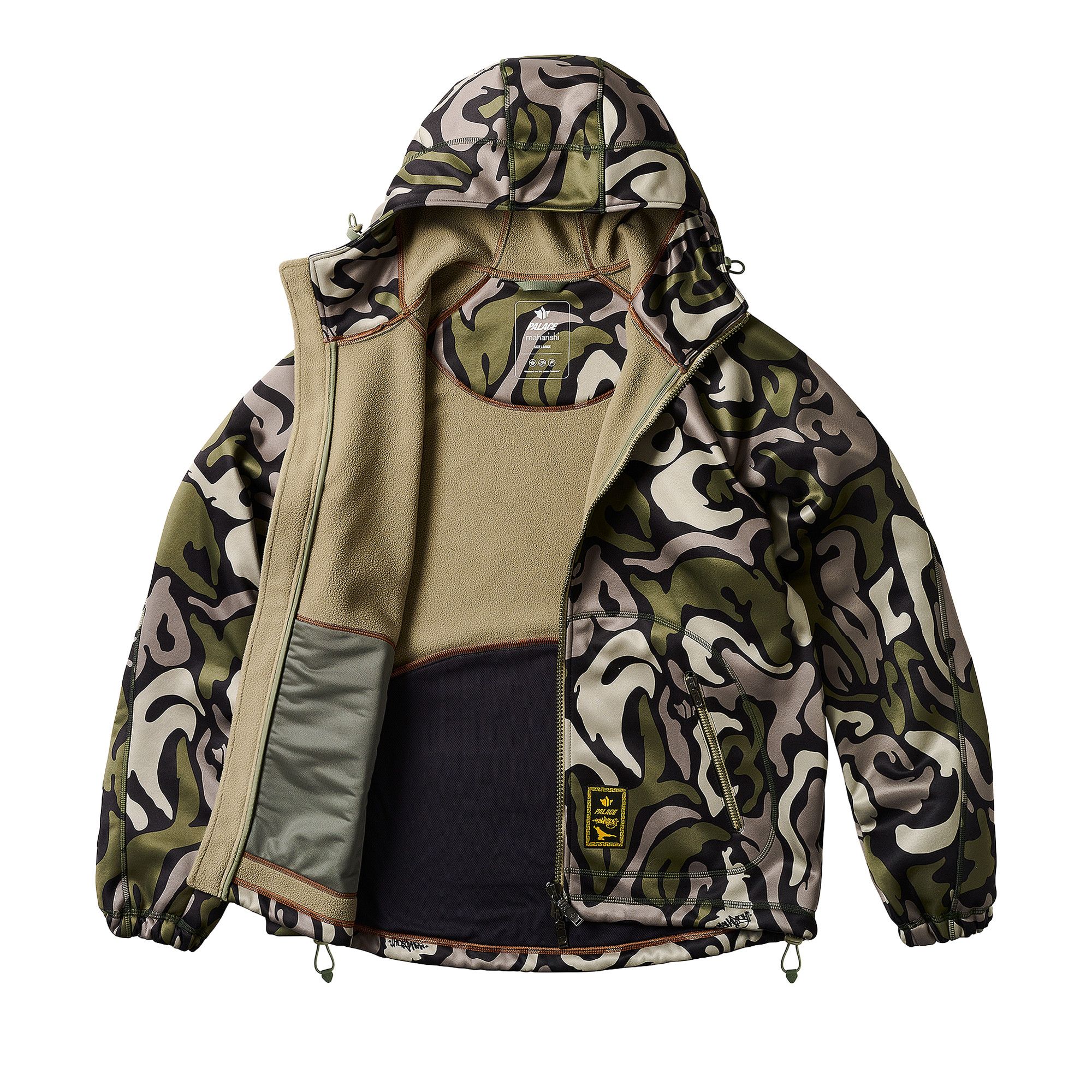 ジャケット・アウター PALACEMAHARISHI Ninja Soft Shell Jacket Palace Maharishi Ninja Soft Shell Jacket Black - Palace