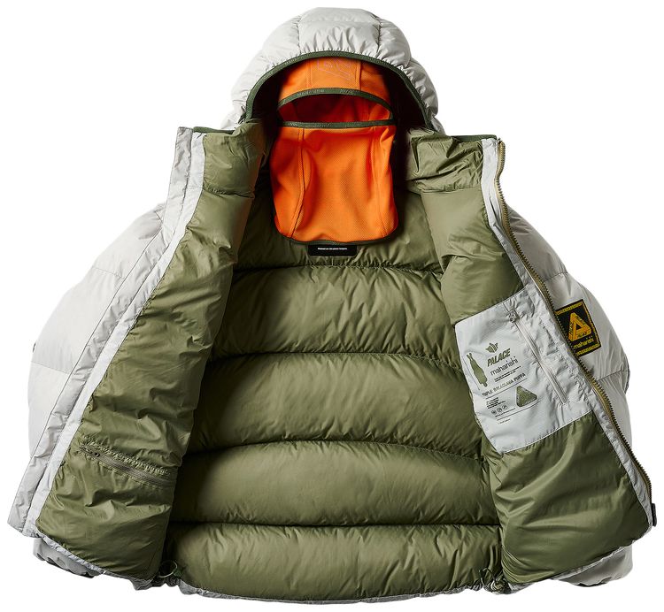 Palace x Maharishi Temple Puffa Jacket Ice