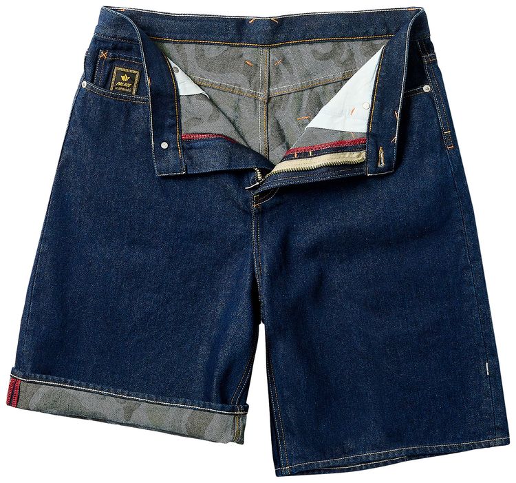 Palace x Maharishi Baggy Denim Short Indigo