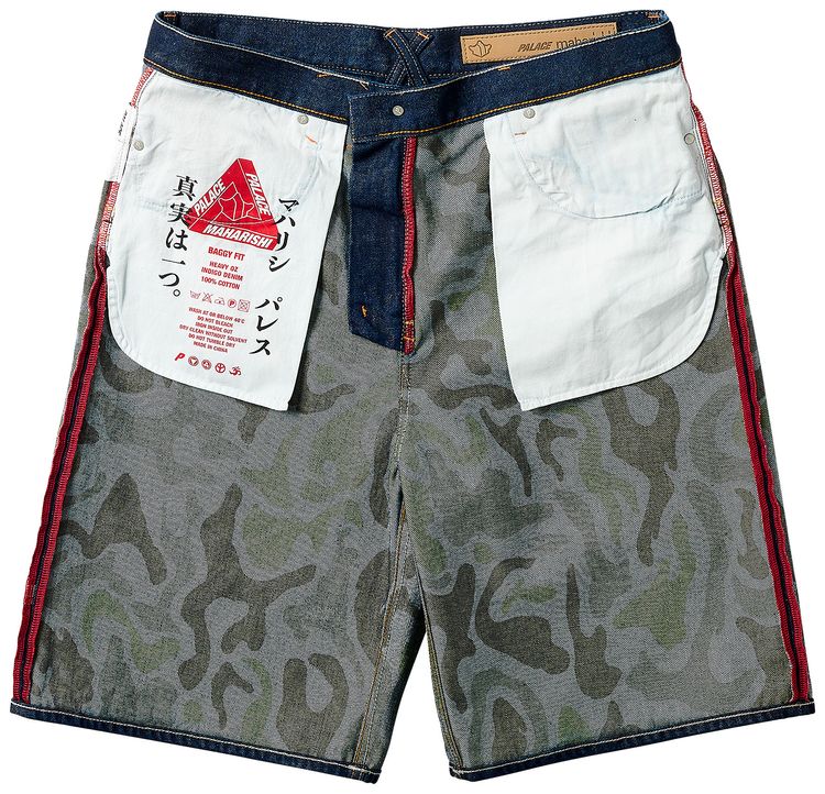 Palace x Maharishi Baggy Denim Short Indigo
