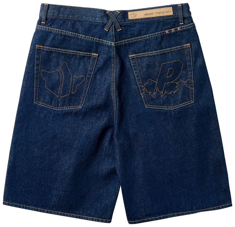 Palace x Maharishi Baggy Denim Short Indigo