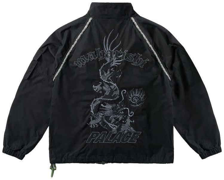 Palace x Maharishi Asymetric Track Jacket Black