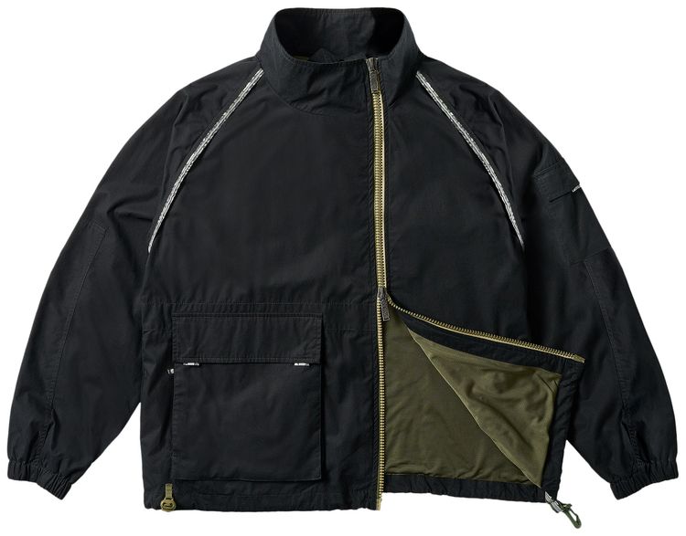 Palace x Maharishi Asymetric Track Jacket Black