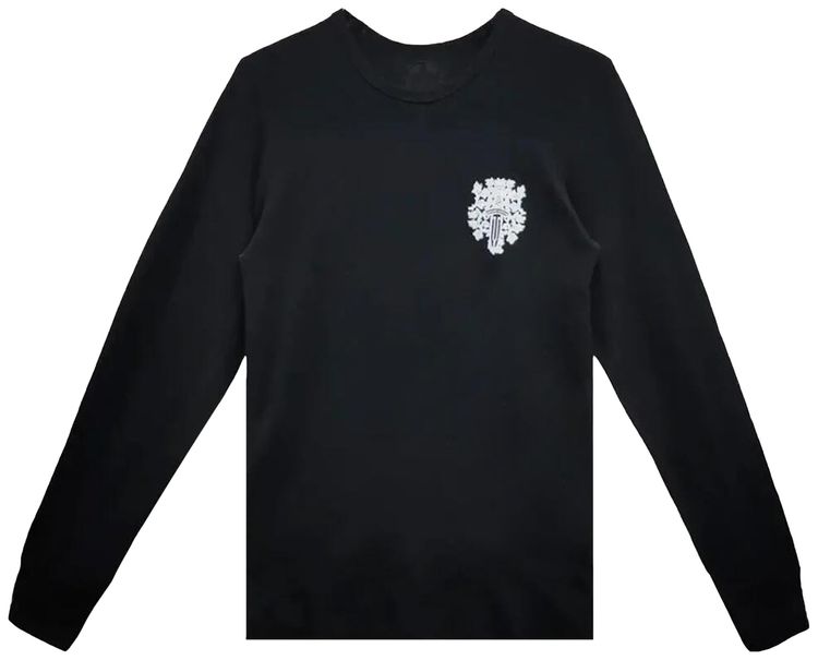 Chrome Hearts Dagger Long Sleeve Thermal T Shirt Black