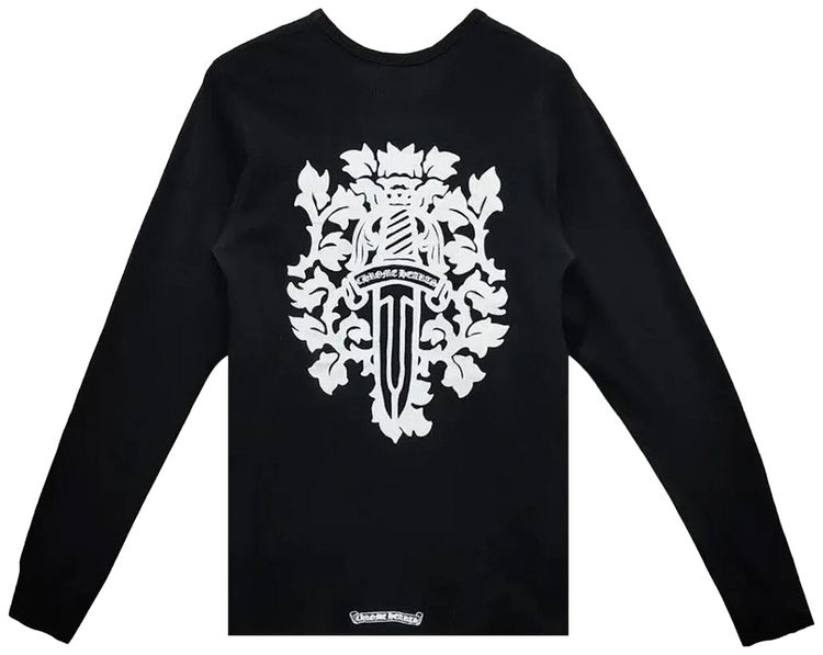Chrome Hearts Dagger Long Sleeve Thermal T Shirt Black