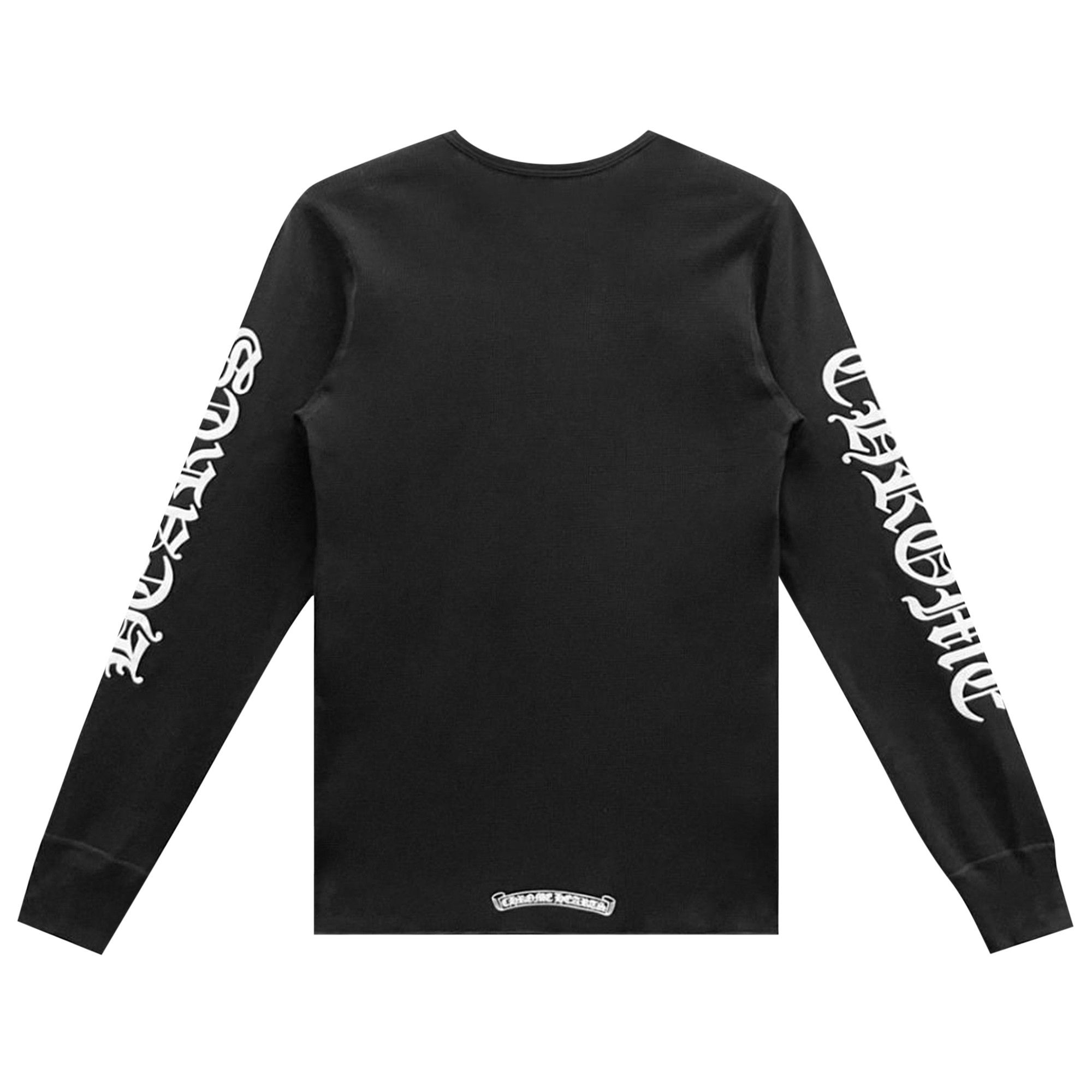 送料込♪【CHROME HEARTS】SCROLL LOGO THERMAL L/S TEE Chrome Hearts Scroll Logo Sleeve Waffle Thermal Shirt - SRM