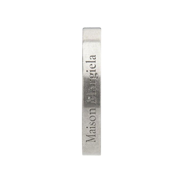 Maison Margiela Thin Logo Ring Silver