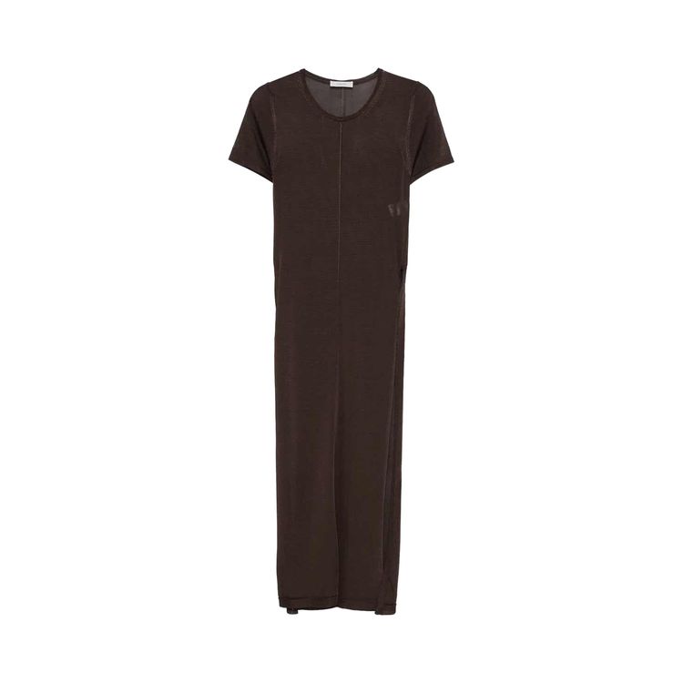 Lemaire Column Dress With Slits Chocolate