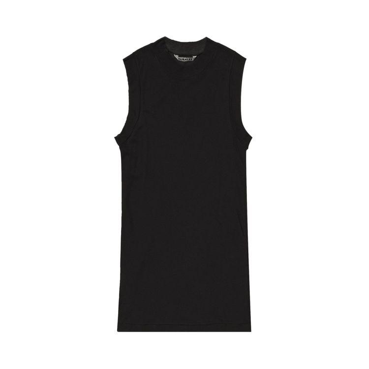 Auralee Super High Gauge Sheer Rib Tank Top Black