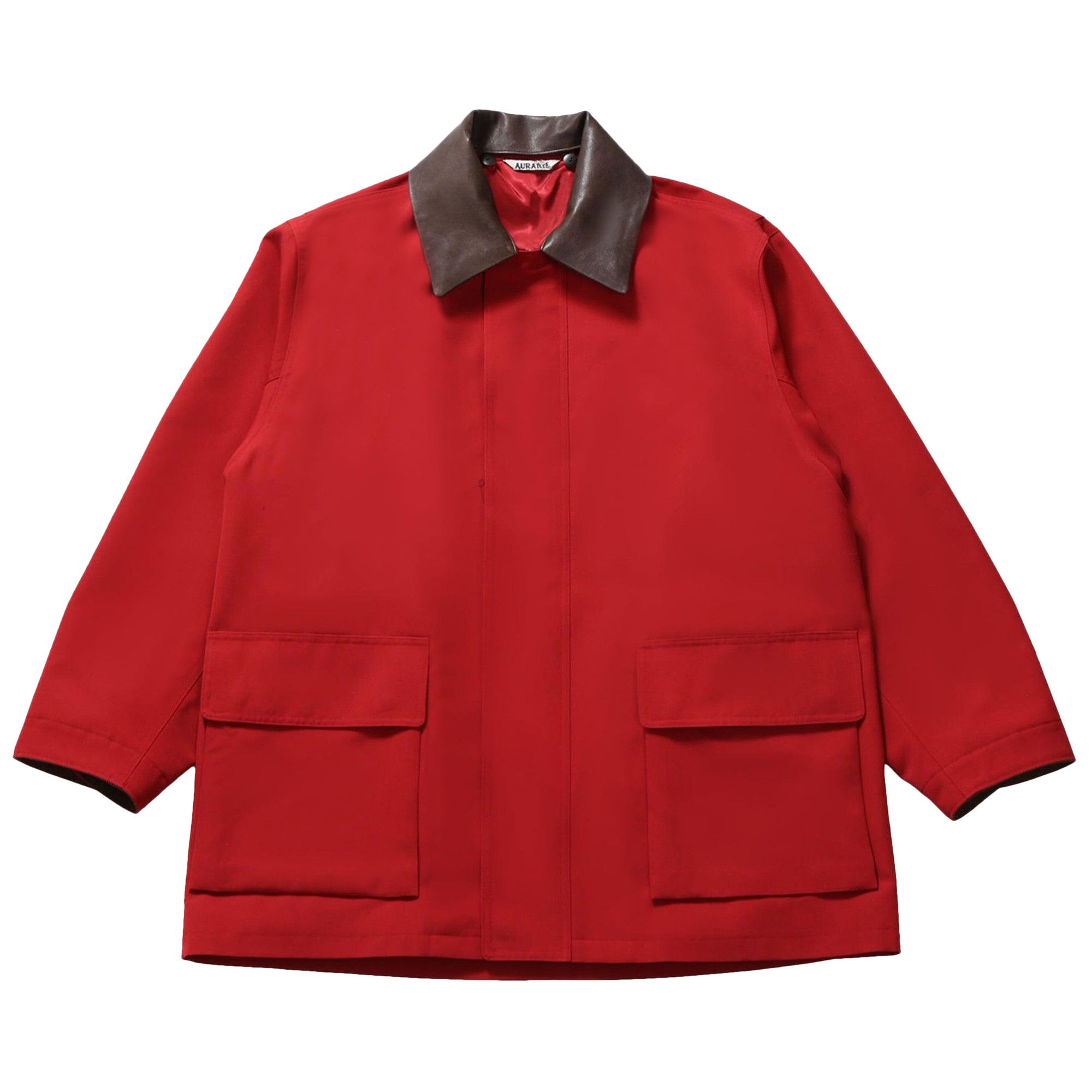 Buy Auralee Max Canvas Blouson 'Red' - A25SB06WC RED | GOAT