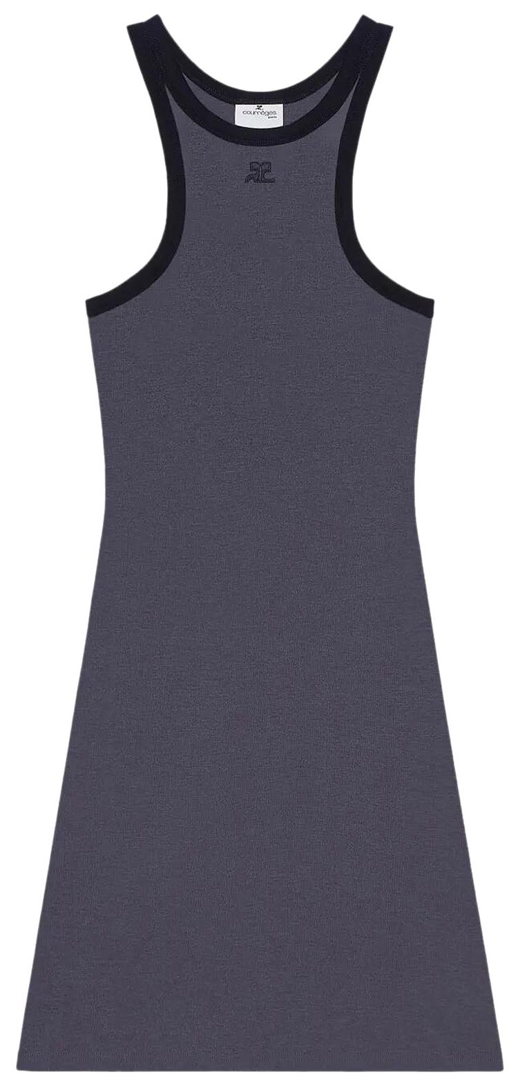 Courreges Scuba Mini Dress DenimBlack