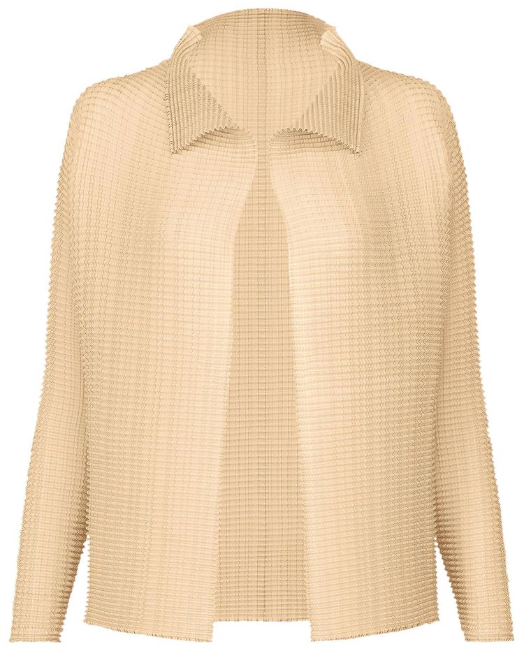 Issey Miyake Wooly Pleats 56 Shirt Oaka Beige