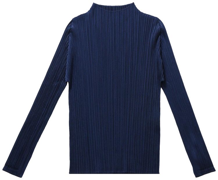 Pleats Please Issey Miyake MC February Shirt Navy