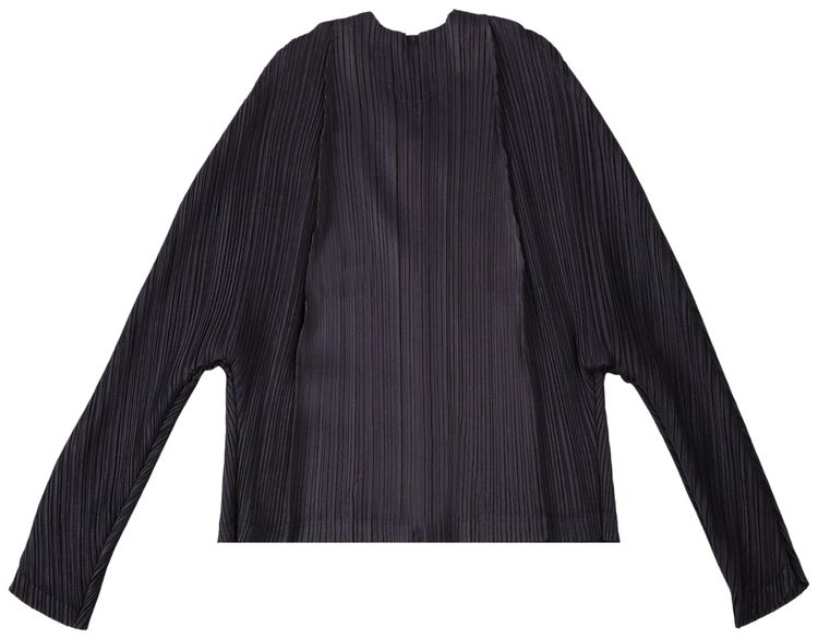 Pleats Please Issey Miyake Lantern January Blouson Blue Black