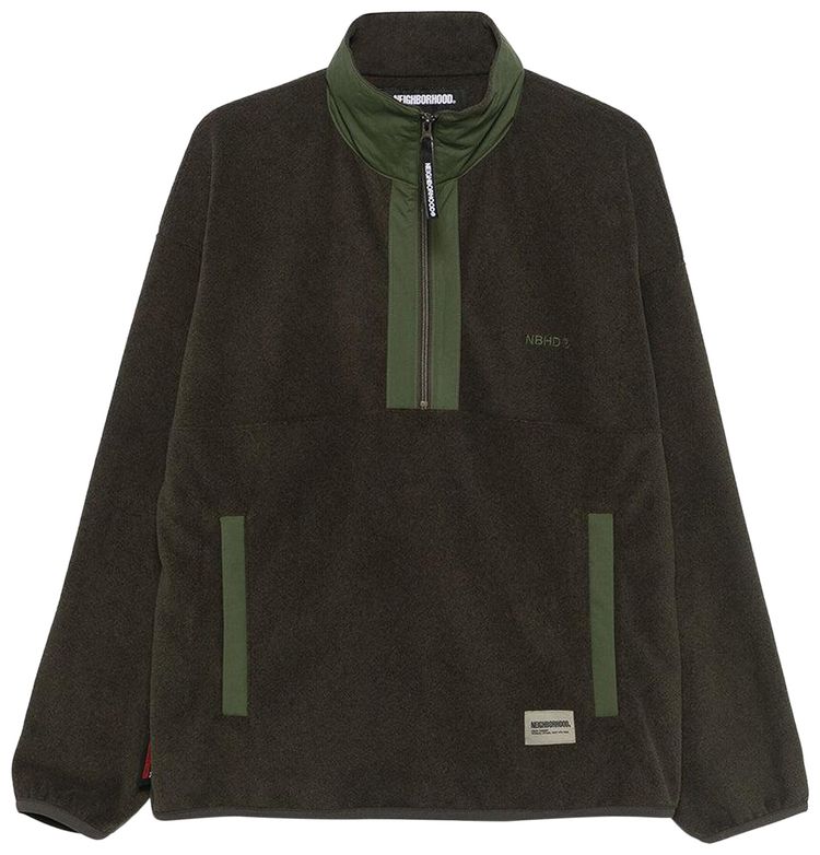 Neighborhood Half Zip Fleece Pullover Olive Drab