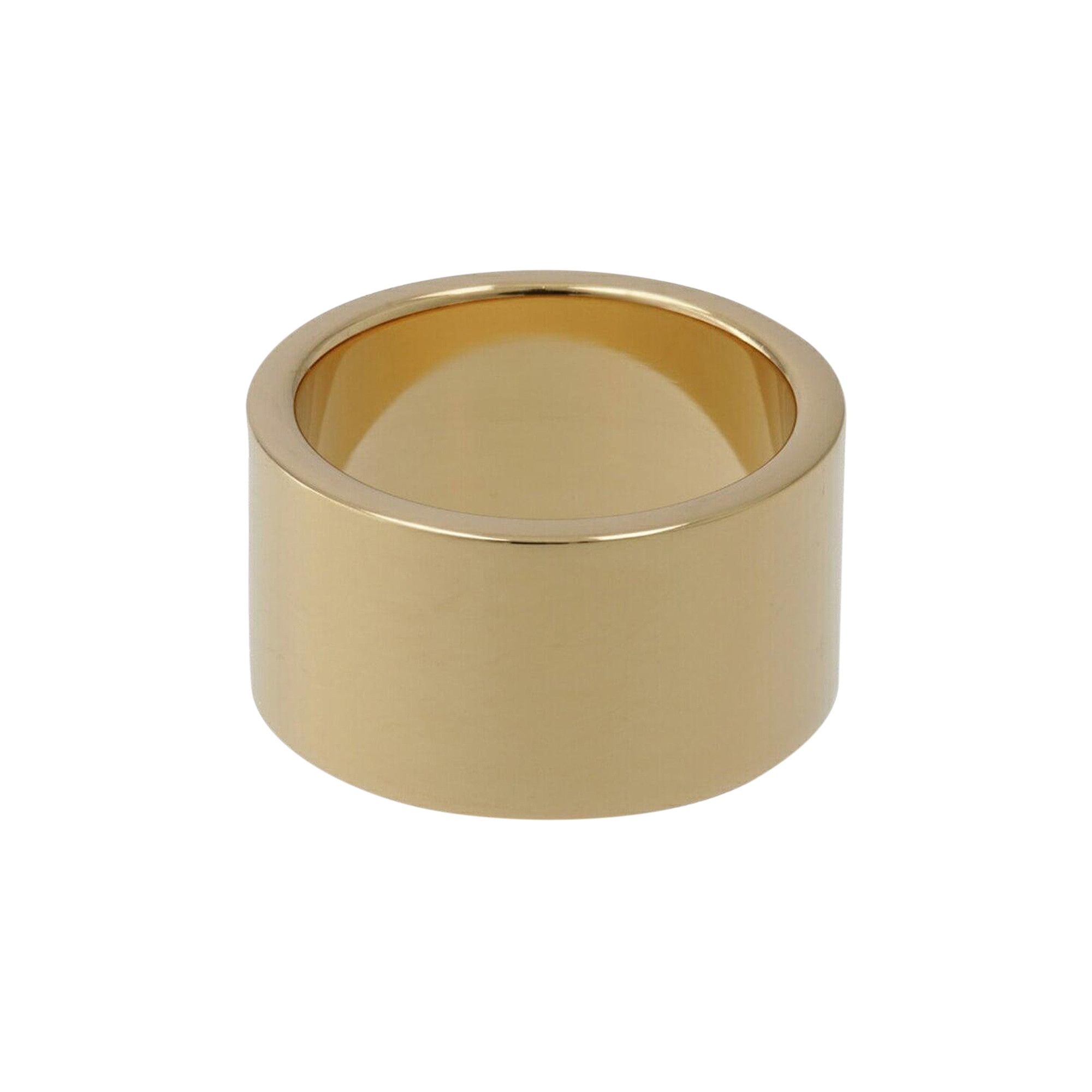 Buy Maison Margiela Logo Engraved Ring 'Yellow Gold