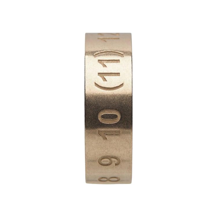 Maison Margiela Numbers Engraved Ring Yellow Gold