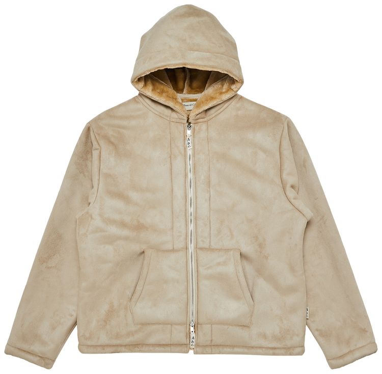 Advisory Board Crystals Ecopel Sheepskin Zip Up Jacket Ecru