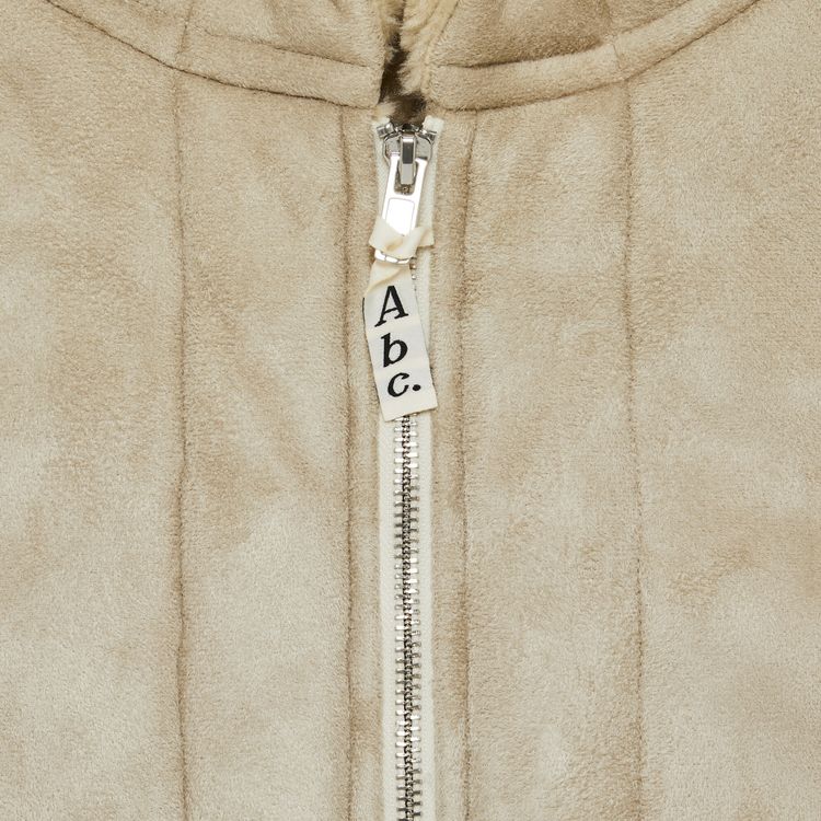 Advisory Board Crystals Ecopel Sheepskin Zip Up Jacket Ecru