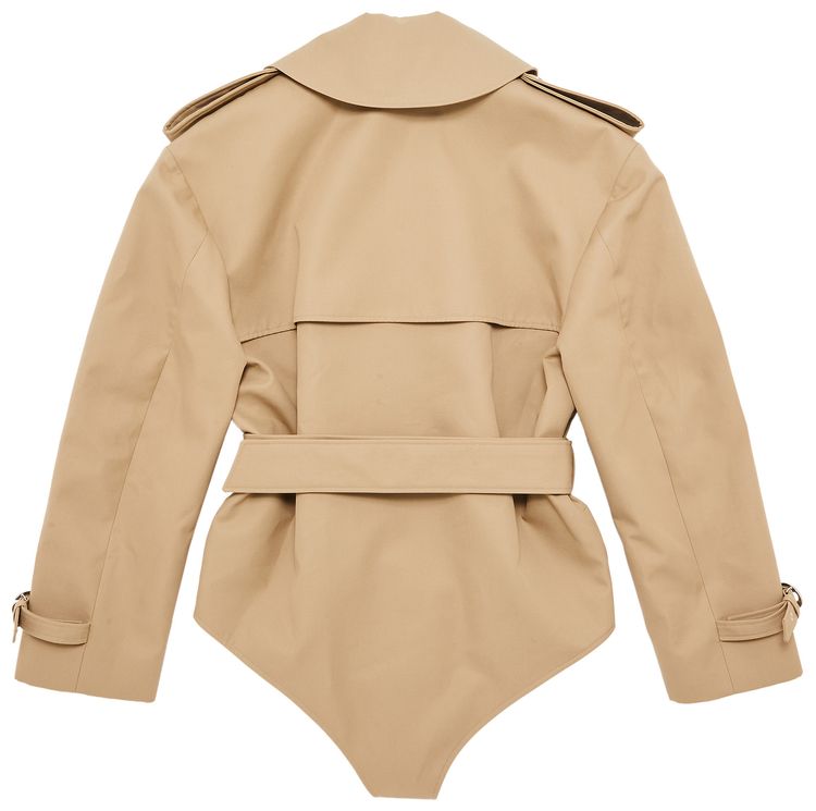 Coperni Trench Coat Bodysuit Beige