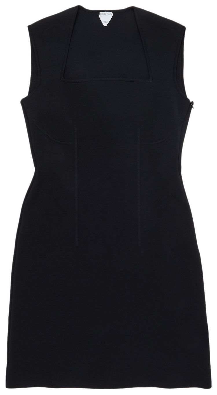 Bottega Veneta Compact Mini Dress Black