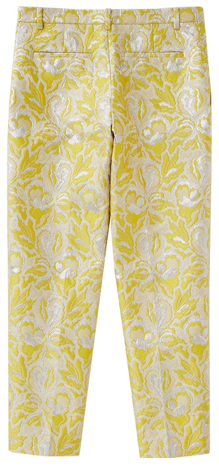 Valentino Iris Brocade Pant Yellow