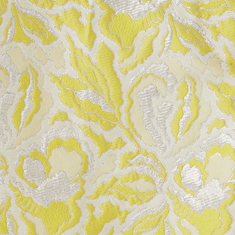 Valentino Iris Brocade Pant Yellow