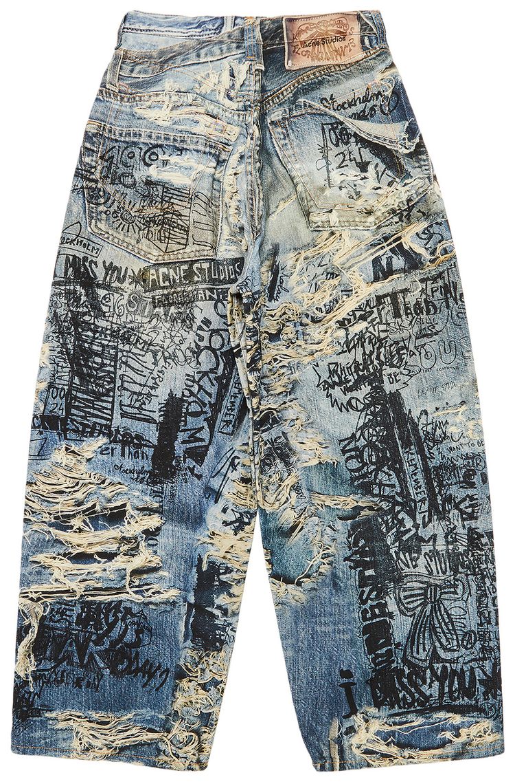 Acne Studios Trousers Mid Blue