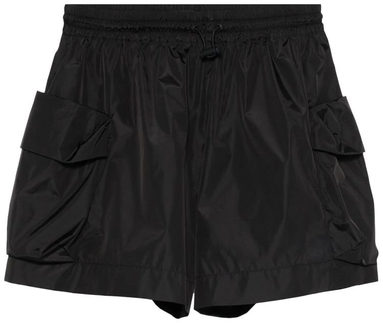 Simone Rocha Cargo Flap Pocket Flare Shorts Black