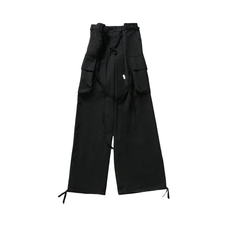 Ann Demeulemeester Natural Wash Cargo Pant Black
