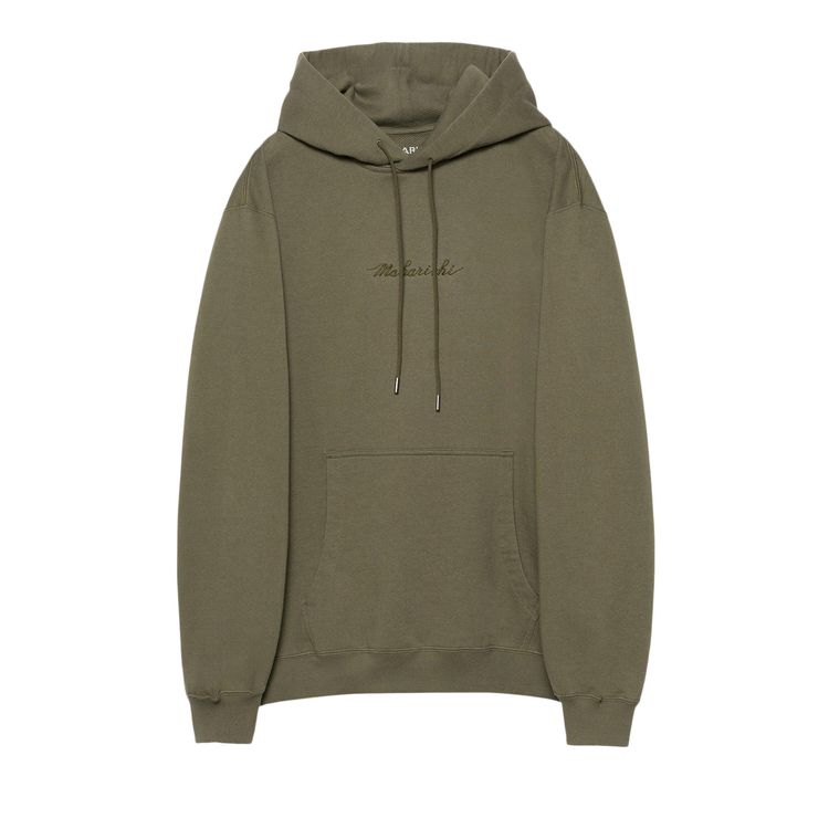 Maharishi Organic Hooded Sweatshirt Green