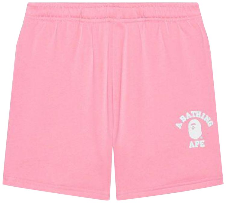 BAPE College Sweatshorts Pink