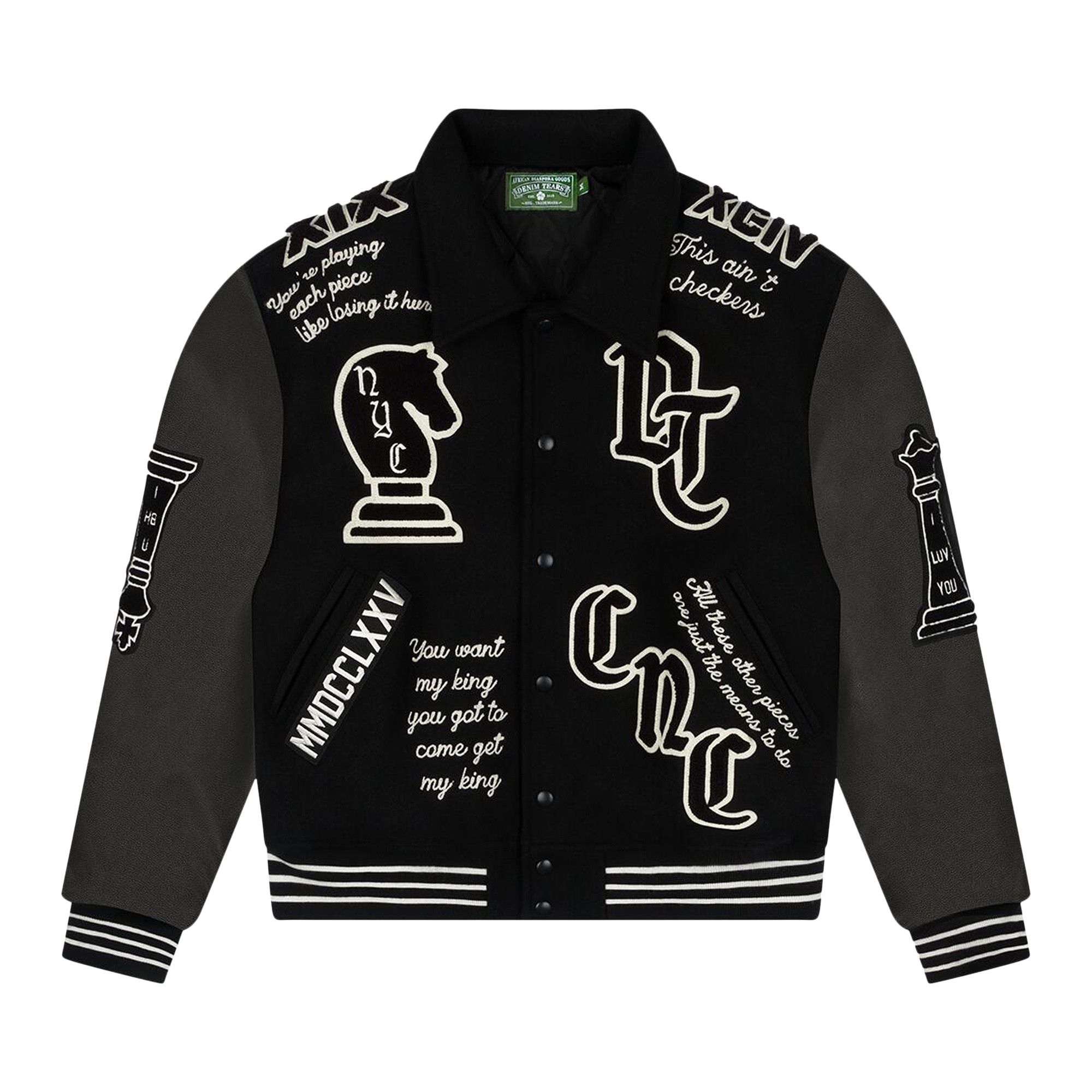2022SS / VERSACE varsity jacket スタジャン DC SHOES スタジャン 24 VARSITY JACKET/DCワッペン付き