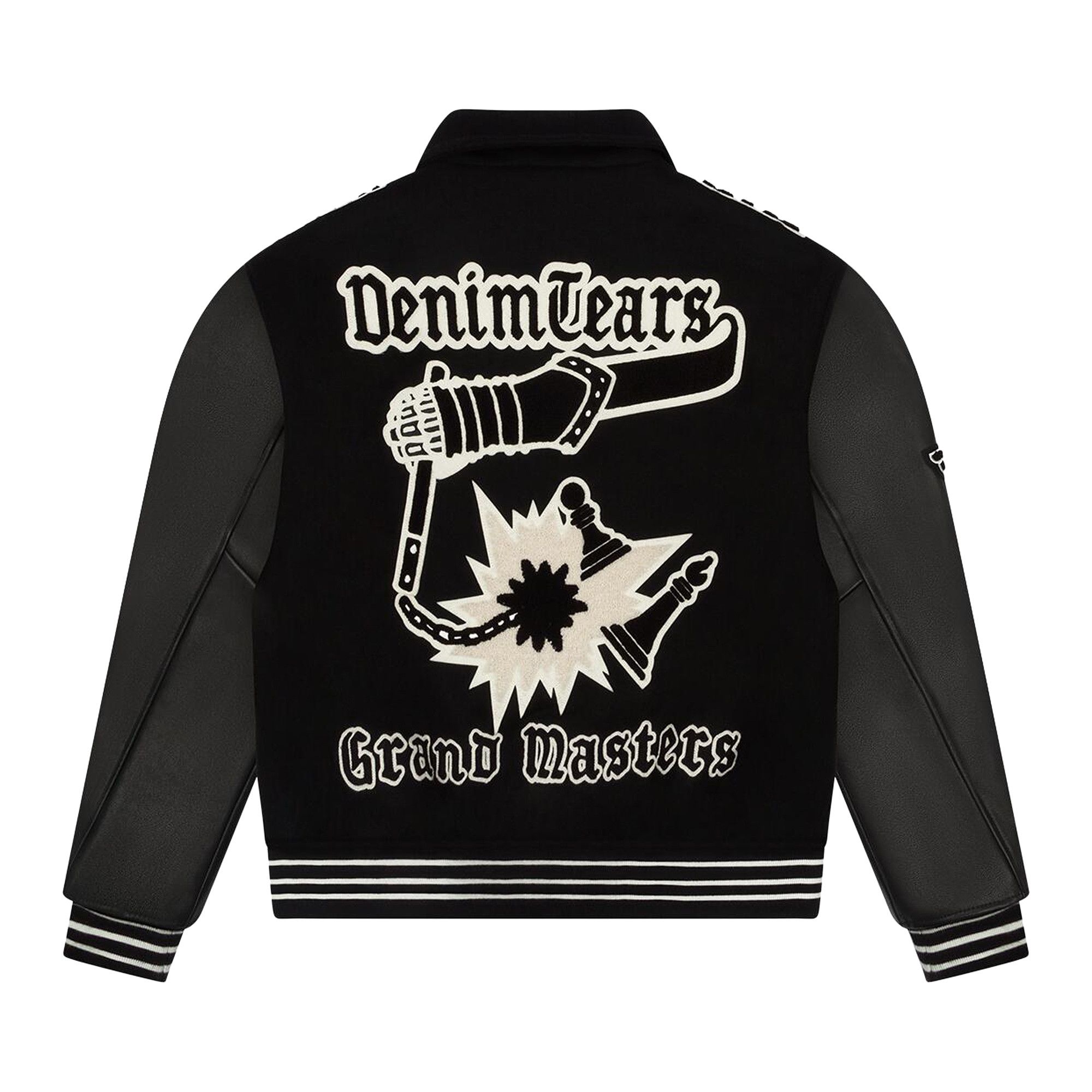 Buy Denim Tears Grandmaster Varsity Jacket 'Black' - SS25OCB0011