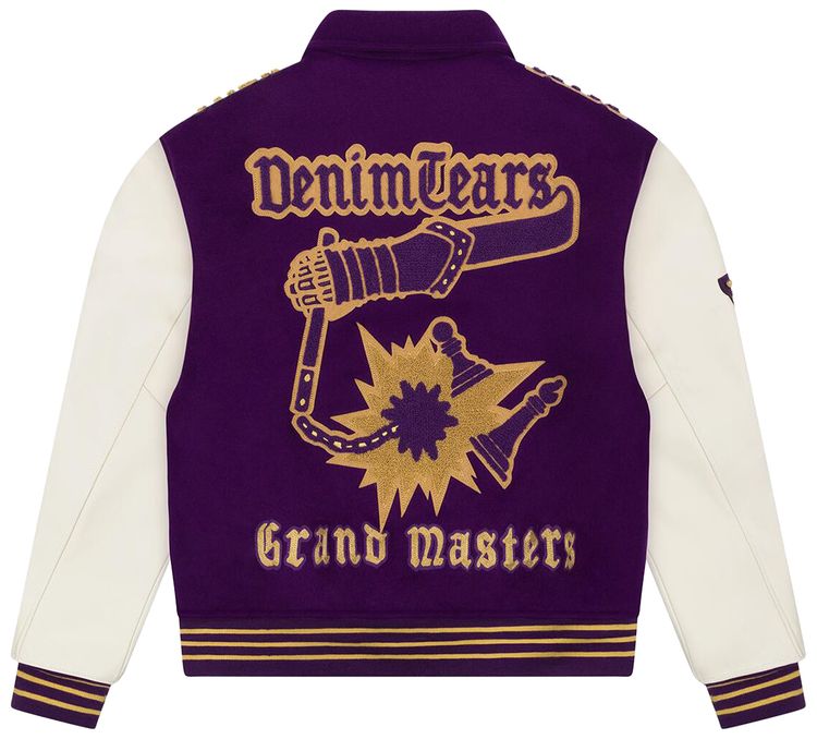 Denim Tears Grandmaster Varsity Jacket Purple