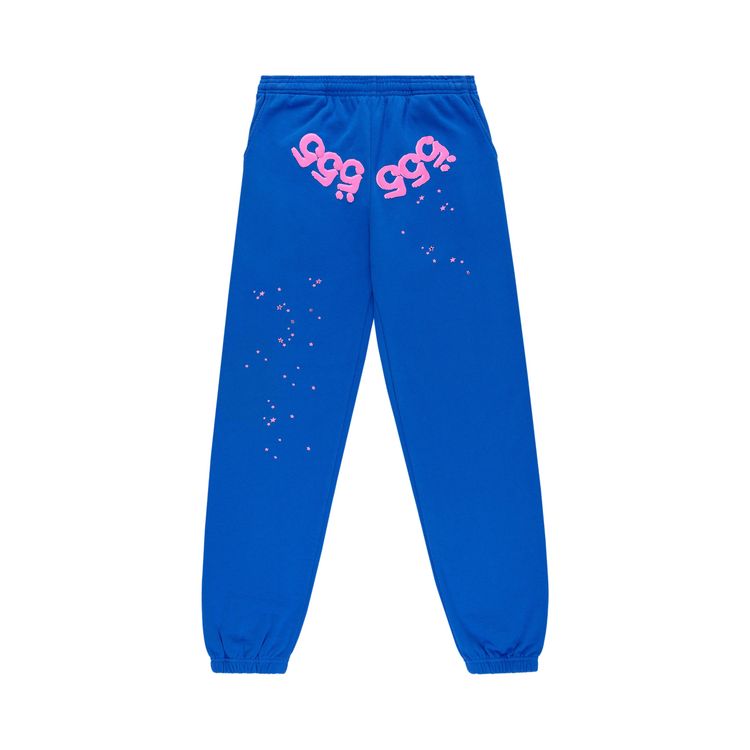 Sp5der Angel Number Sweatpant Blue