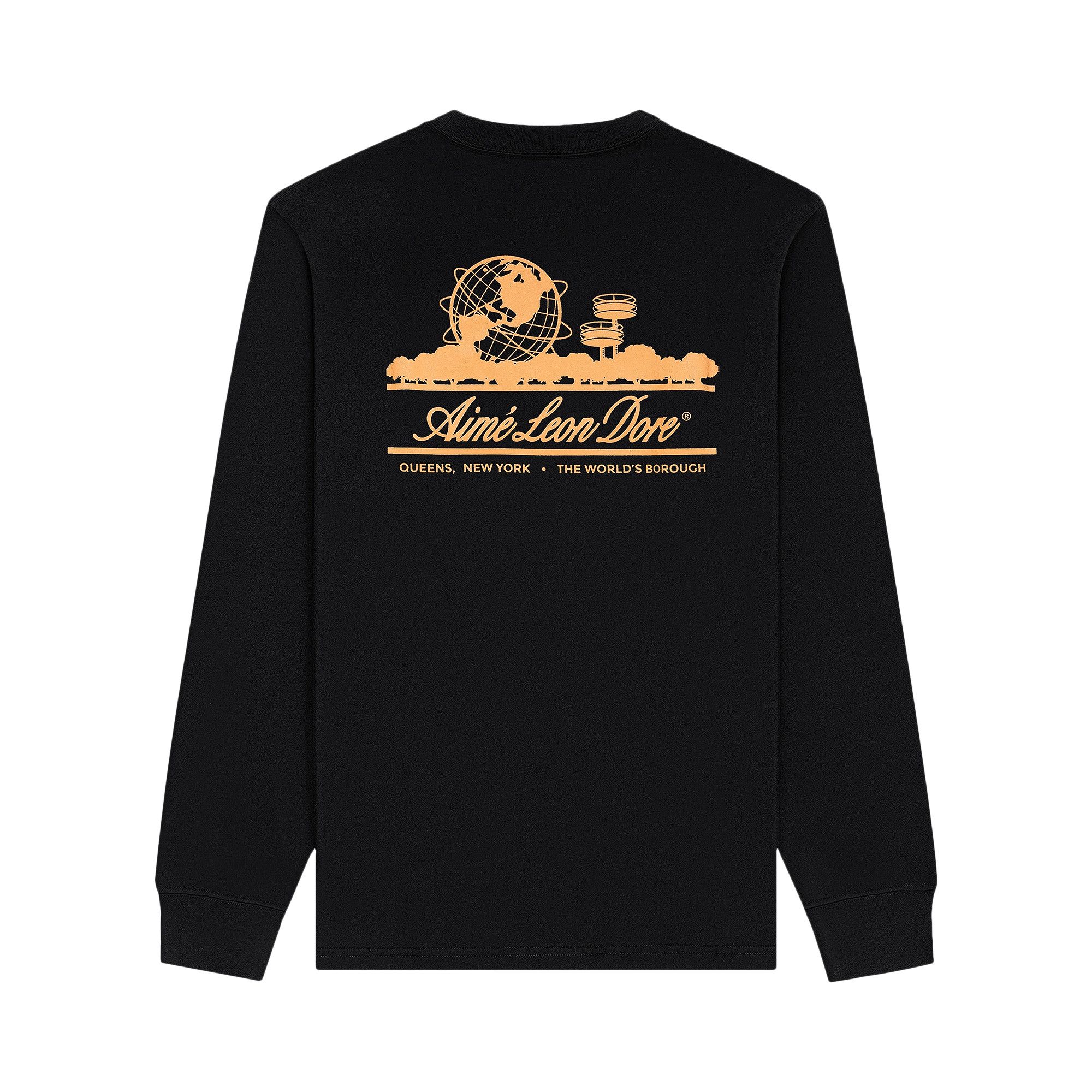 Buy Aimé Leon Dore Long-Sleeve Unisphere Tee 'Jet Black
