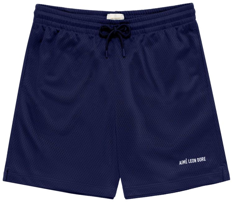Aime Leon Dore Logo Gym Short Evening Blue