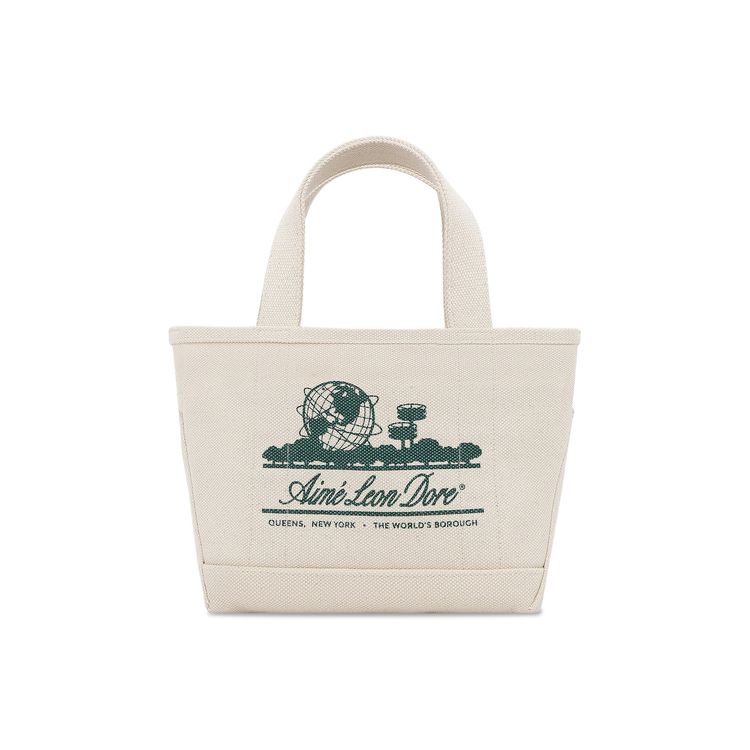 Aime Leon Dore Mini Unisphere Tote Bag NaturalBotanical Green