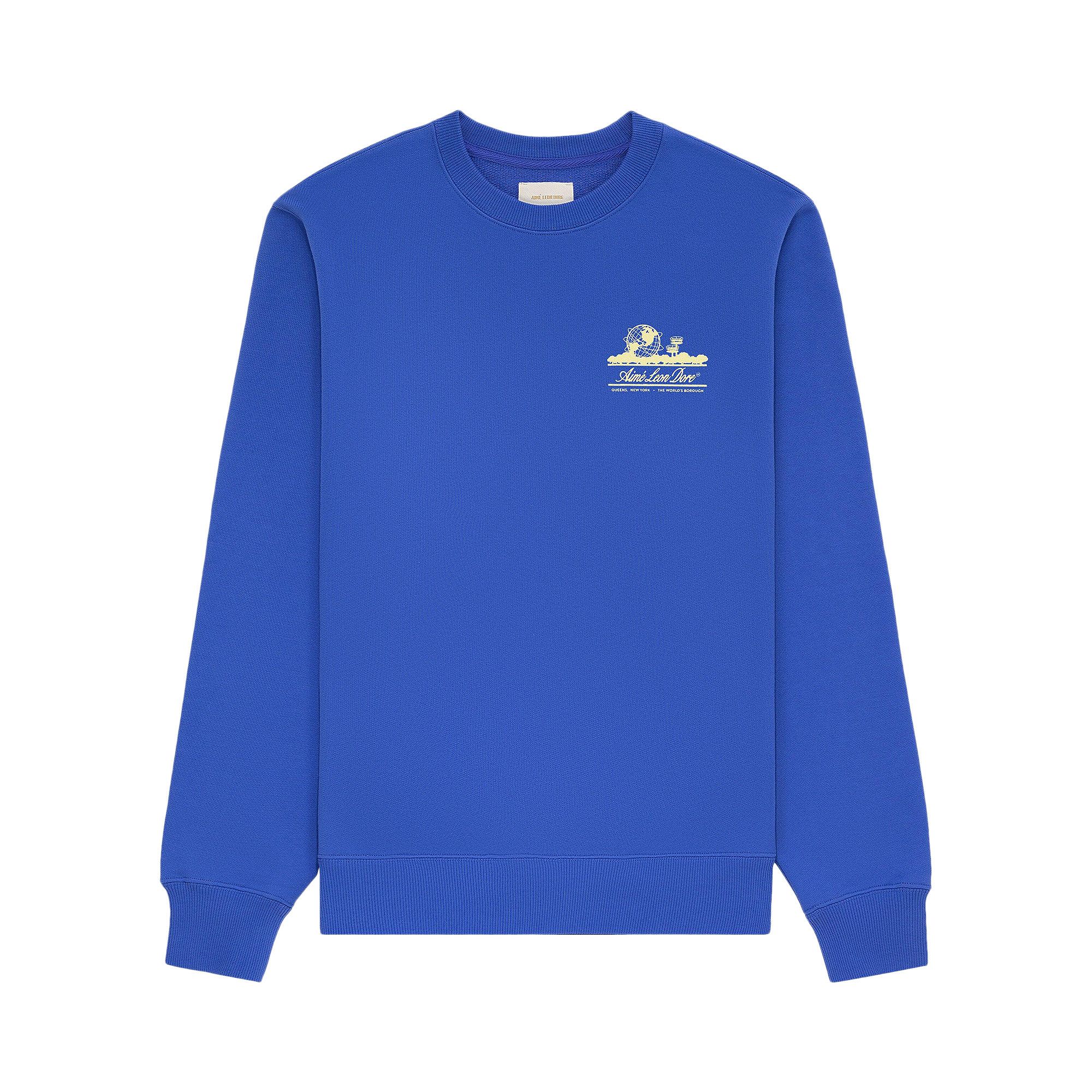 Buy Aimé Leon Dore Unisphere Crewneck Sweatshirt 'Amparo Blue