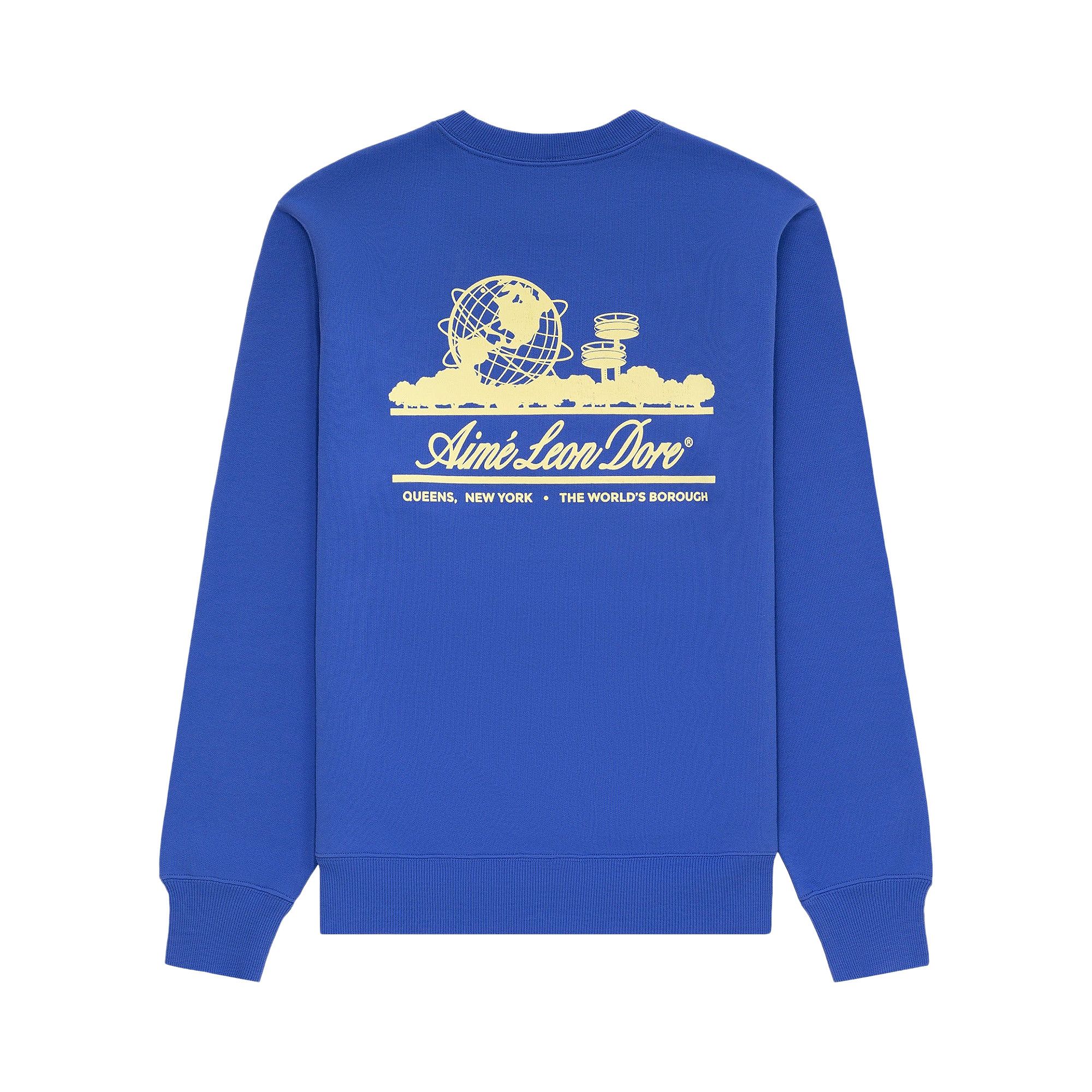 Buy Aimé Leon Dore Unisphere Crewneck Sweatshirt 'Amparo Blue