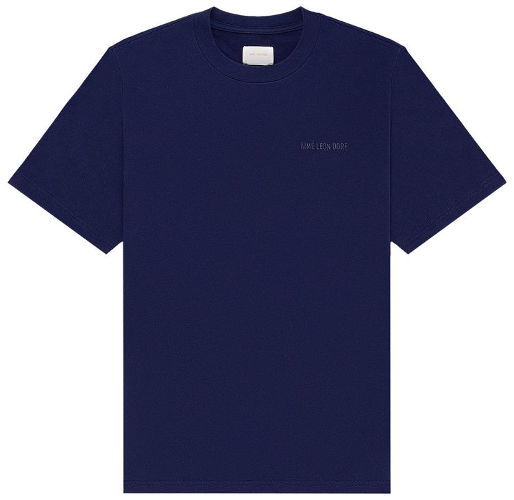 Aime Leon Dore Tonal Logo Tee Evening Blue