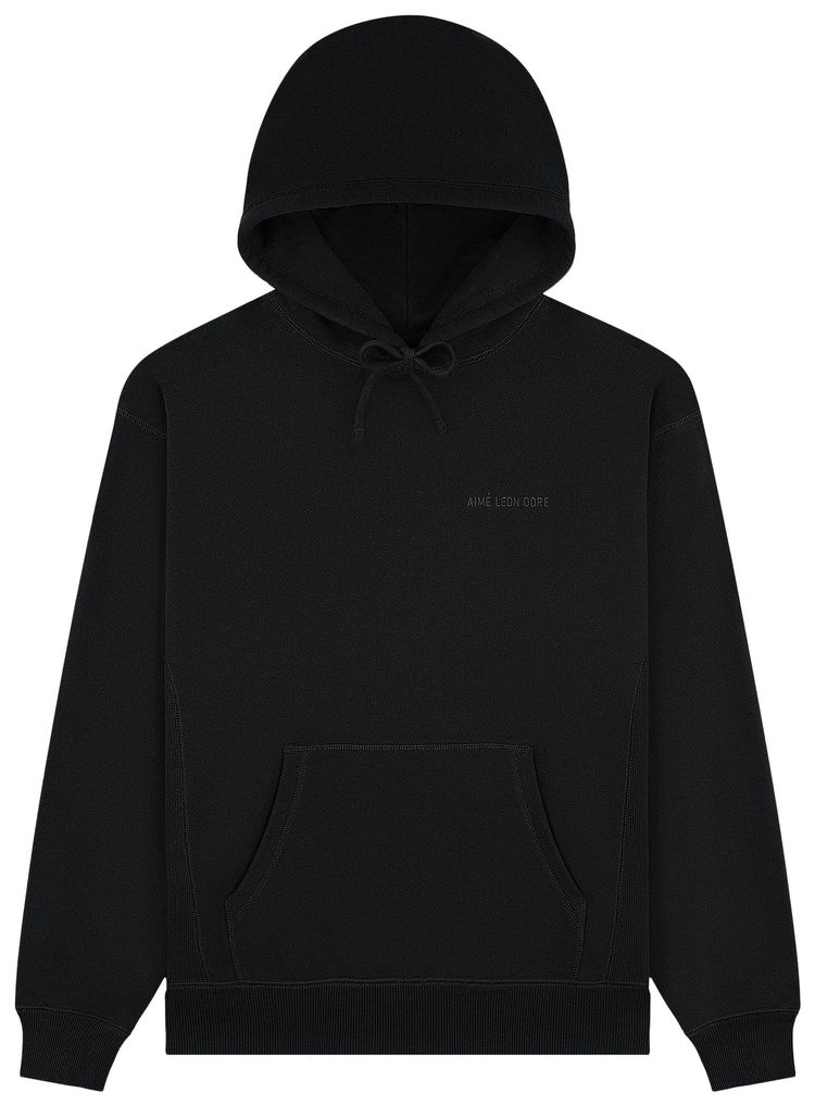 Aime Leon Dore Tonal Logo Hoodie Jet Black