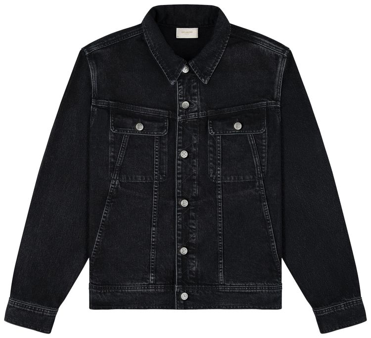 Aime Leon Dore Denim Trucker Jacket Washed Black