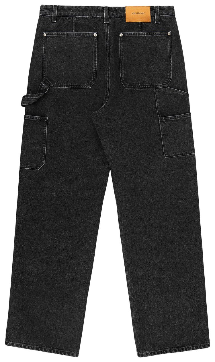 Aime Leon Dore Denim Carpenter Pant Washed Black