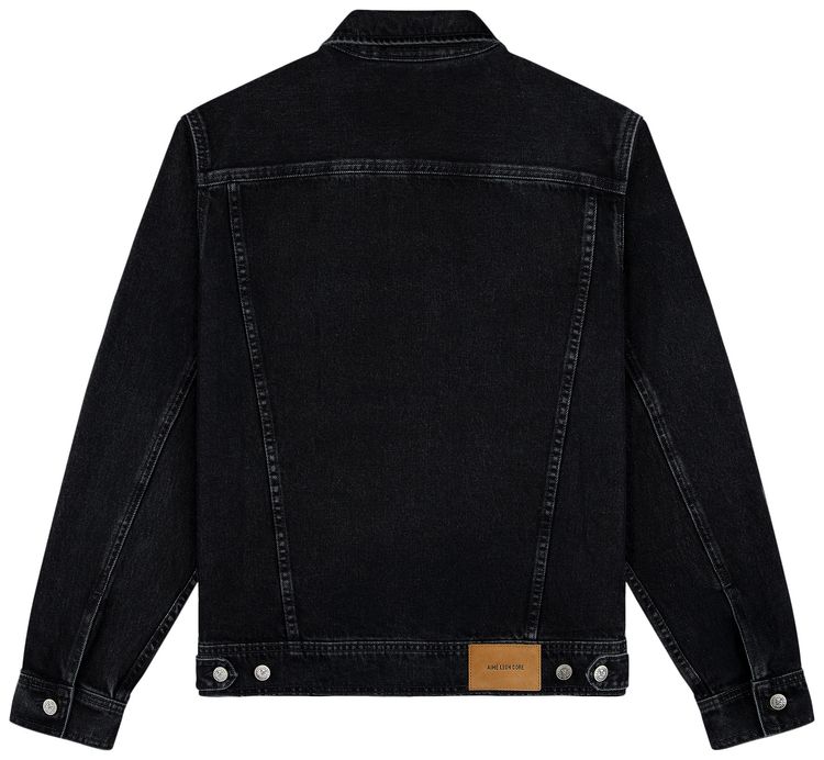 Aime Leon Dore Denim Trucker Jacket Washed Black