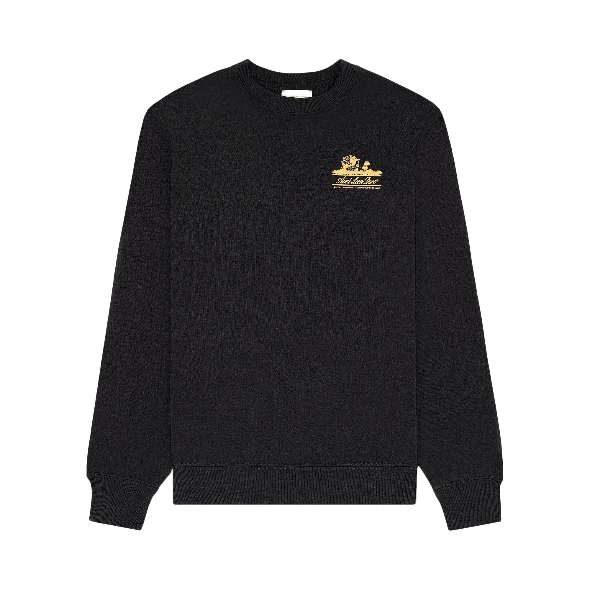 Buy Aimé Leon Dore Unisphere Crewneck Sweatshirt 'Jet Black