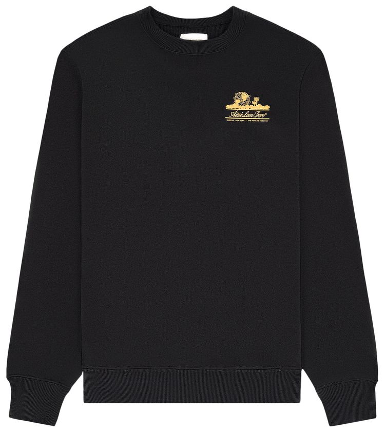 Aime Leon Dore Unisphere Crewneck Sweatshirt Jet Black