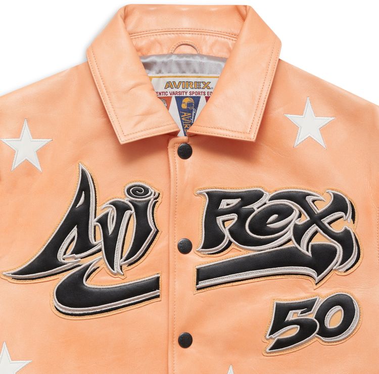 Hellstar A2 Leather Jacket Orange