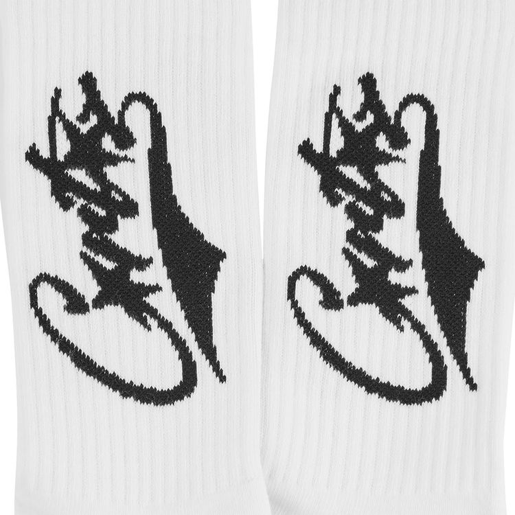 Corteiz Baseball Socks WhiteBlack
